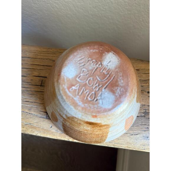 Hand Made Brown Studio Pottery Bowl - Picture 5 of 5